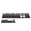 APOJHGF 133-K PBT Double-Shot Side-Printed Keycap Set in Smokey Grey Compatible with Mechanical Keyboards Profile view 3