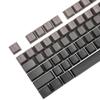 APOJHGF 133-K PBT Double-Shot Side-Printed Keycap Set in Smokey Grey Compatible with Mechanical Keyboards Profile view 4