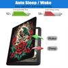 BXIKEOPIU Case for Samsung Galaxy Tab S10 Plus 2024/ S9 Plus/ S9 FE Plus 5G 12.4 Inch 2023, Slim PU Leather Stand Folio Cover with Auto Wake Sleep, Mexican Flag Mayan Aztec Totem view 3