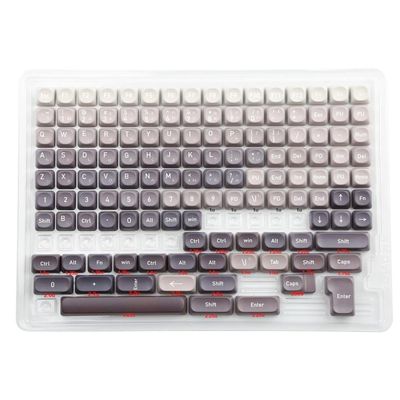 APOJHGF MOA Profile PBT Keycap Set 134 Compatible with MX Mechanical Keyboards Five Sided Sublimation Design(JP Box M134-G)