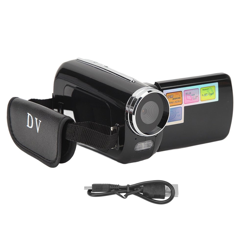 YedaHcy 1.8in Touch Screen DV Recorder, 4X Digital Zoom Handheld Digital Video Camera, HD Camcorder with Fill Light for Baby Growth Records, Travel, Marriage, Campus Records