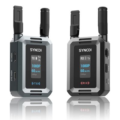 SYNCO XVision HD Wireless Video Transmission System-1080P/60fps, 300m Range, 40ms Low Latency, Real Time Monitoring,Portable Design Ideal for Film, TVC, and Live Streaming (1 Transmit 1 Receive)