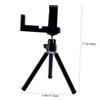 DOITOOL Metal Mobile Phone Holder Cell Phone Tripod Stand 360 Rotation Universal Camera Support Rack for Table view 2