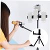 DOITOOL Metal Mobile Phone Holder Cell Phone Tripod Stand 360 Rotation Universal Camera Support Rack for Table view 3