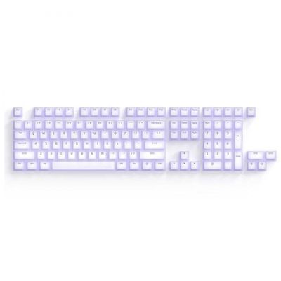 APOJHGF Nogi Profile ABS Keycaps White Black Pep Very Peri Compatible with GH60 Poker 87 TKL 104 ANSI Xd64 Bm60 Xd68 Keyboards(Purple)