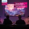 Philips, GamePix 800 smart projector, DLP, home theater, 1920 x 1080 pixels, Full HD, 120 Hz refresh rate, Google TV, 2500 ANSI lumens, black view 2