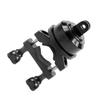 DIYEAH 360degree Aluminum Handlebar Clamp Mount for Camera Rotating Bike Motorcycle Helmet Smartphone Camera Holder Compatible view 1