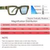 bullabulling Progressive Multifocus Reading Glasses for Women Men Blue Light Blocking Oprah Style Computer Multifocal Readers (Deep Green, 3.50, x) view 4