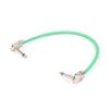 ACGTUY Guitar Effects Pedal Cable Flat Patch Connector 6.5 Stereo/Mono Male Plug 1/4 Inch TRS/TS Ja-ck Copper Core PU Wire Adapter Cable(Green-TS,3M) view 1