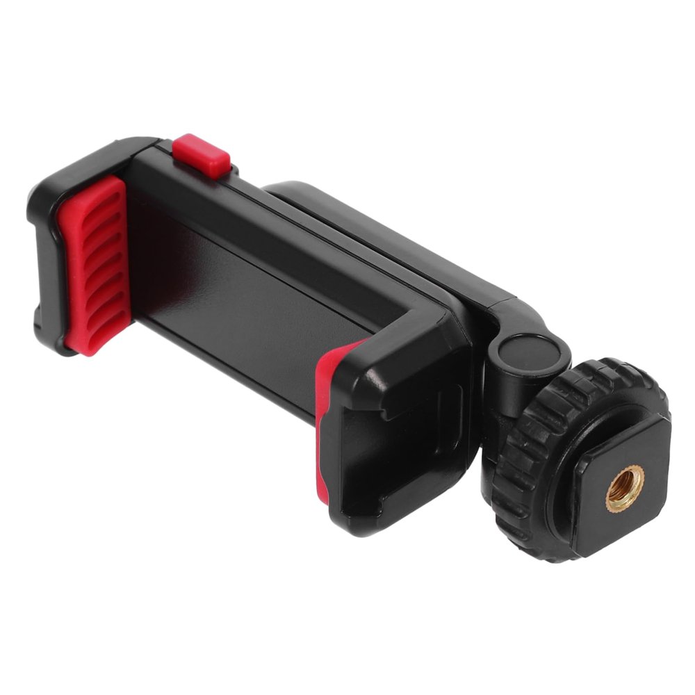 KALLORY Phone Tripod Mount Adapter Cold Shoe Holder Rotatable Phone Clamp for DSLR Cameras Microphones and Led Lights Hot Shoe for Vlogging and Streaming