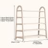 JHDXL Metal Shoe Rack, Shoe Organizer, Tall Narrow Shoe, Shoe Organizer, Large Shoe Rack, Freely Assembled, Organizer for Entryway, Closet, Dorm & Small Spaces(Black,60 * 73.5cm/24 * 29in) view 2