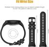 2 Pack Waterproof Band Compatible with Garmin Forerunner 45 Watch Band, Soft Silicone Sport Replacement Watch Band for Women Men (Black/Navy) view 4