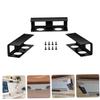 DIYEAH 1set Desk Laptop Holder Tool Installation Compact Design for Space-Saving Storage Compatible Laptops and Tablets Neat Workspace Organizer Black view 4