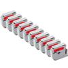 10 Pack 12mm Label Tape Compatible with MK231 MK631 MK131 PT70 PT80 Printer(10PK Black on Red) view 1