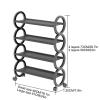 JHDXL Rotating Shoe Rack Tower, Shoe Rack for Entryway, Free Standing 360 Revolving Shoe Organizer, Vertical Spinning Shoe Display Lazy Susan, Shoe Organizer(White,46 * 56CM/18.1 * 22in) view 2