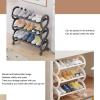 JHDXL Rotating Shoe Rack Tower, Shoe Rack for Entryway, Free Standing 360 Revolving Shoe Organizer, Vertical Spinning Shoe Display Lazy Susan, Shoe Organizer(Black,61 * 73CM/24 * 28.7in) view 3