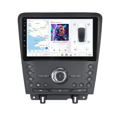 MekedeTech 10''DUDU3 Android Car Radio for Ford Mustang 2010-2014,4+64G