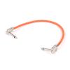 ACGTUY Guitar Effects Pedal Cable Flat Patch Connector 6.5 Stereo/Mono Male Plug 1/4 Inch TRS/TS Ja-ck Copper Core PU Wire Adapter Cable(Orange-TS,1M) view 1
