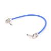 ACGTUY Guitar Effects Pedal Cable Flat Patch Connector 6.5 Stereo/Mono Male Plug 1/4 Inch TRS/TS Ja-ck Copper Core PU Wire Adapter Cable(Blue-TS,3M) view 1