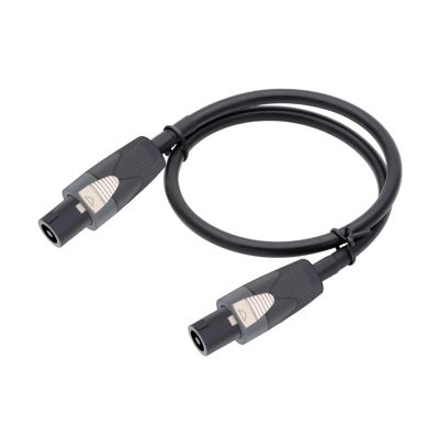 ACGTUY 1M-10M Cable 12AWG Patch Cords - Speakon to Speakon Professional Cables Black NL4FX (NL4FC) 12 Gauge Wire(Grey,2m)