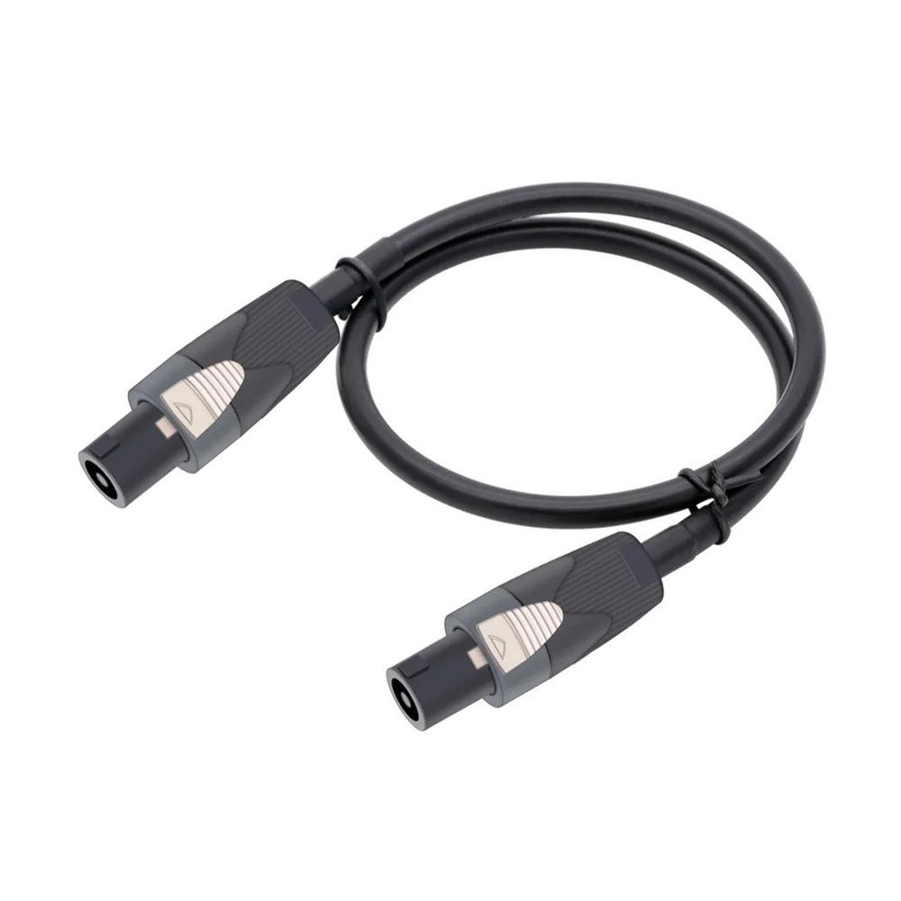 ACGTUY 1M-10M Cable 12AWG Patch Cords - Speakon to Speakon Professional Cables Black NL4FX (NL4FC) 12 Gauge Wire(Grey,2m)