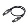 ACGTUY 1M-10M Cable 12AWG Patch Cords - Speakon to Speakon Professional Cables Black NL4FX (NL4FC) 12 Gauge Wire(Grey,2m) view 1
