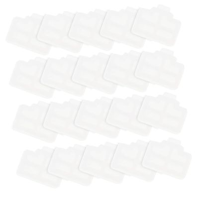 DIYEAH 50pcs Ethernet Port Protector Caps for Computers Routers and Tvs Dust Cover to Prevent Network Errors and Debris Open Slots White Design