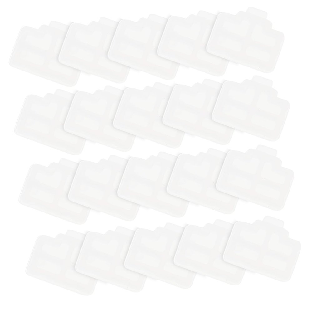 DIYEAH 50pcs Ethernet Port Protector Caps for Computers Routers and Tvs Dust Cover to Prevent Network Errors and Debris Open Slots White Design