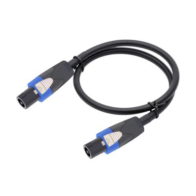 ACGTUY 1M-10M Cable 12AWG Patch Cords - Speakon to Speakon Professional Cables Black NL4FX (NL4FC) 12 Gauge Wire(Blue,9m)