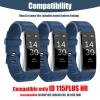 hoeslaw 3 Pcs Watch Bands Replacement for ID115plus HR, Very Fit Pro Activity Fitness Tracker Wrist Bands Set, Multicolor Veryfitpro Smart Watch Strap Replacements (3 Blue) view 2