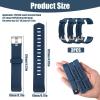 hoeslaw 3 Pcs Watch Bands Replacement for ID115plus HR, Very Fit Pro Activity Fitness Tracker Wrist Bands Set, Multicolor Veryfitpro Smart Watch Strap Replacements (3 Blue) view 3