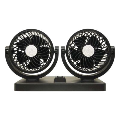 Car Fans That Blow Cold Air, Usb Cars Fan with Heads, 360 Rotatable Design, Powerful Air Circulation, Adjustable Speed & Low Noise, Ideal for Small, Large Trucks