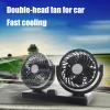 Car Fans That Blow Cold Air, Usb Cars Fan with Heads, 360 Rotatable Design, Powerful Air Circulation, Adjustable Speed & Low Noise, Ideal for Small, Large Trucks view 3