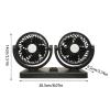 Car Fans That Blow Cold Air, Usb Cars Fan with Heads, 360 Rotatable Design, Powerful Air Circulation, Adjustable Speed & Low Noise, Ideal for Small, Large Trucks view 2