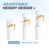 MECCANIXITY 2Pack Graphics Card GPU Support Bracket, GPU Stand Holder Magnetic Base 49-80mm Adjustable Height Brace for Desktop Video Card, Aluminum Alloy White view 4