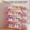 JHDXL 4 Tier Shoe Rack Tower, Storage Shelf for Entryway Living Room, Household Essentials, Space-Saving Shoe Storage, Vertical Shoe Rack, 4-Tier Tall Narrow Shoe(Black,60cm/23.6in) view 4