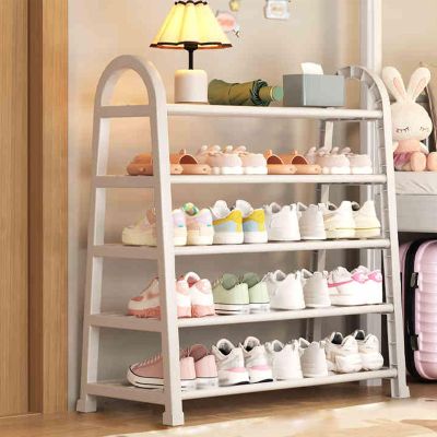 JHDXL Metal Shoe Rack, Shoe Organizer, Tall Narrow Shoe, Shoe Organizer, Large Shoe Rack, Freely Assembled, Organizer for Entryway, Closet, Dorm & Small Spaces(White,45 * 73.5cm/17.7 * 29in)