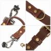 Leather Camera Strap, Adjustable Double Shoulder Digital Camera Strap Harness for 1/4 inch Tripod Bracket Secure Camera and Lens, Portable view 4
