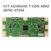 SQJZWOD 6870C-0704A T-CON Board .Compatible with Sony KD-49X8000E KD-55X8000E KD-43X8000E TV Equipment Graphics Card 6870C-0726A(6870C-0704A 43 inch) view 2