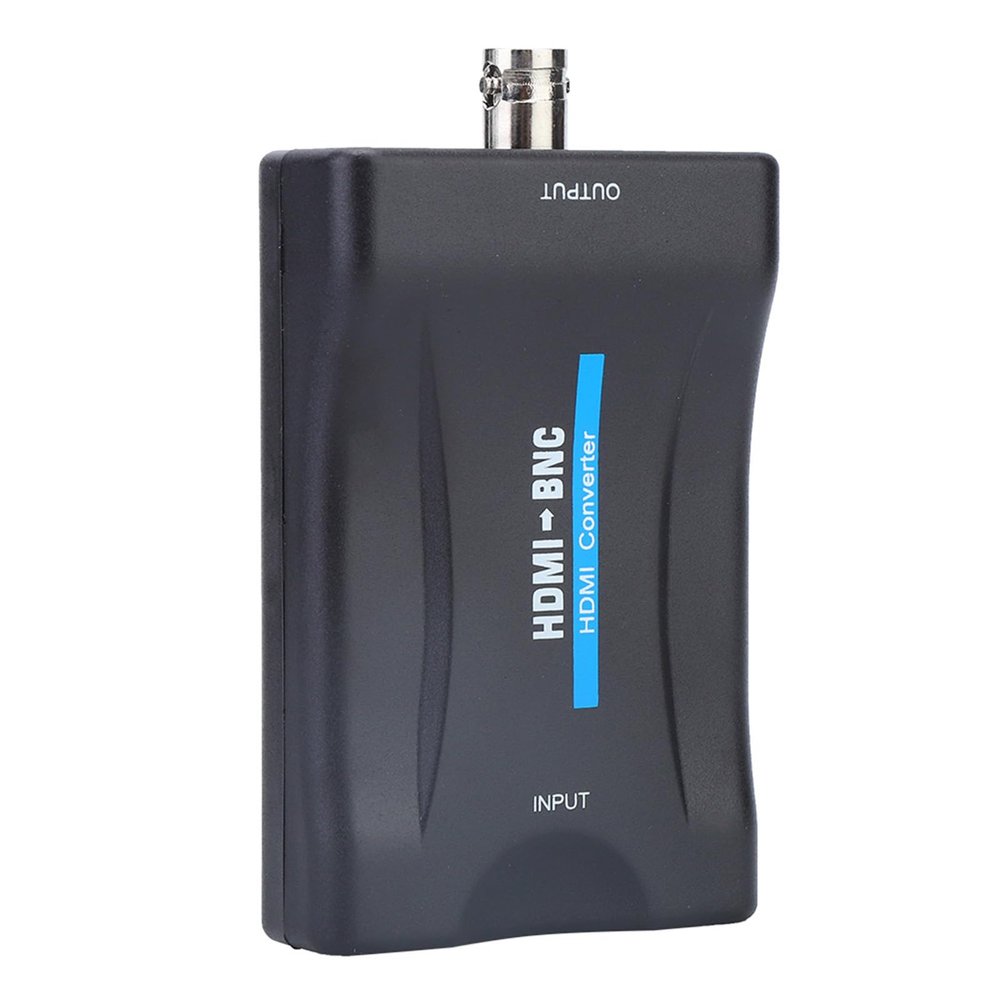 BNC Signal Converter, BNC Composite Video and 3.5mm Audio Signal Converter Adapter 480i 576i Support for NTSC/PAL Regular TV VHS Recording DVD Recorders