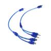 ACGTUY 1PC Random Car Audio Cable 1 Male to 2 Female/ 1 Female R/CA 2 Male Adapter Cable Wire Splitter Stereo Audio Signal Connector(1 Female to 2 Male) view 4