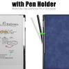 AJUSIBZR Case Compatible with Remarkable Paper Pro 11.8" 2024 Leather Book Folio with Pen Slot Smart Magnetic Cover Protective Shell(Blue) view 3