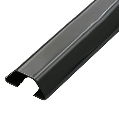 BGHCOP Wall Cable Channels, Corner Wire Hider,Aluminium Cable Duct,Speaker Wire Hider,Hide Wires Self Adhesive Cable Tidy(Black,2.6#)