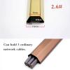 BGHCOP Wall Cable Channels, Corner Wire Hider,Aluminium Cable Duct,Speaker Wire Hider,Hide Wires Self Adhesive Cable Tidy(Black,2.6#) view 3