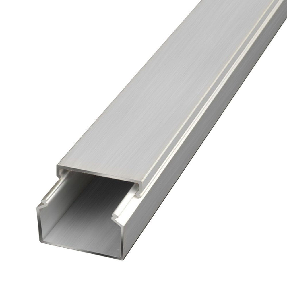 BGHCOP Wall Cable Channels, Open Wire Duct,Speaker Wire Hider,Aluminium Cable Duct,for Wall Mount TV Cables Cover Wire Trunk(75 * 50mm)
