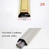 BGHCOP Wall Cable Channels, Corner Wire Hider,Aluminium Cable Duct,Speaker Wire Hider,Hide Wires Self Adhesive Cable Tidy(Pink,2#) view 3