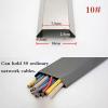 BGHCOP Wall Cable Channels, Corner Wire Hider,Aluminium Cable Duct,Speaker Wire Hider,Hide Wires Self Adhesive Cable Tidy(Matte Silver,10#) view 3