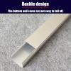 BGHCOP Wall Cable Channels, Open Wire Duct,Speaker Wire Hider,Aluminium Cable Duct,for Wall Mount TV Cables Cover Wire Trunk(60 * 40mm) view 4