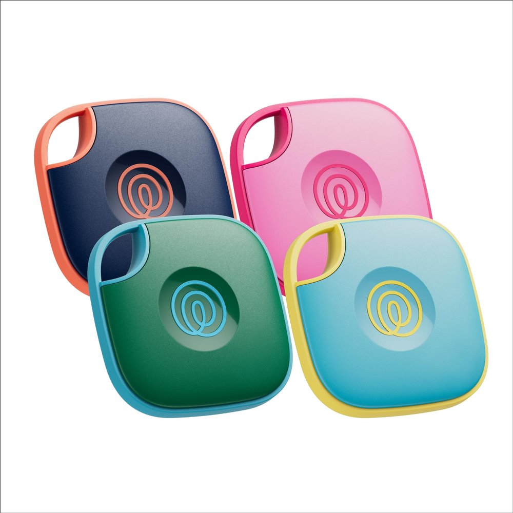 Life360 Tile - Bluetooth Tracker, Keys Finder and Item Locator for Keys, Bags and More. Phone Finder. Both iOS and Android Compatible. 4-Pack (Colors)