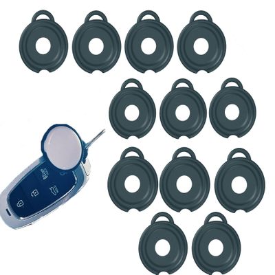 Air Tag Holder Air Tag Case Keychain Air Tag Holder,Plastic Air Tags Key Chain Ring Cases Cover Tags for Apple GPS Tracker Item Tag Finders Accessories Air Tags-12 Pack